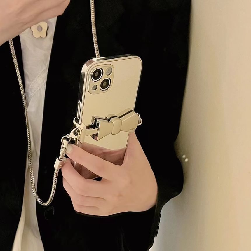 Phone Mirrored Strap On / Lanyard Set Case Clip