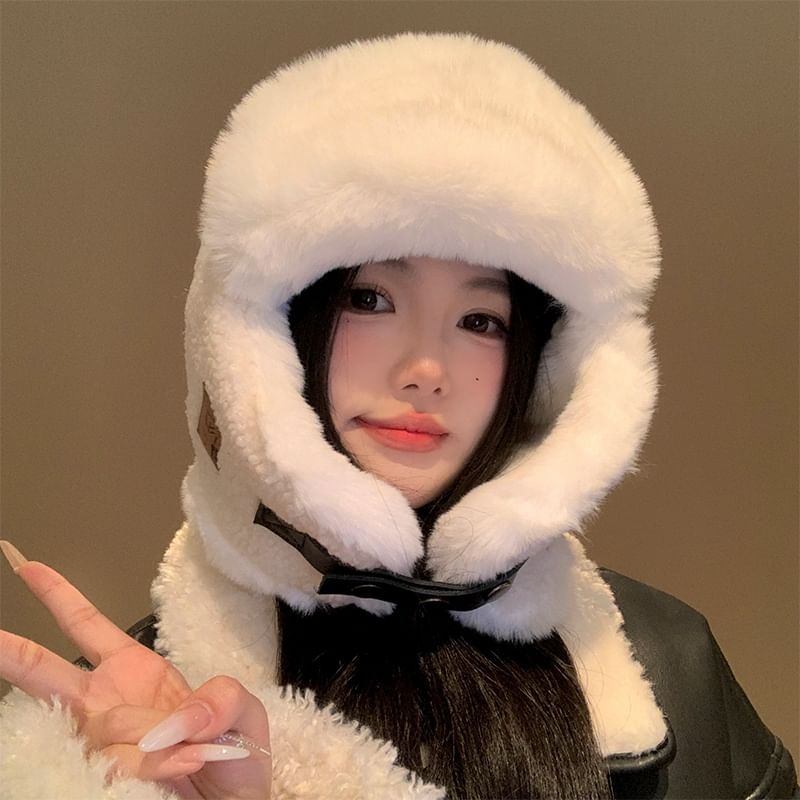 Plain Fleece Trapper Hat