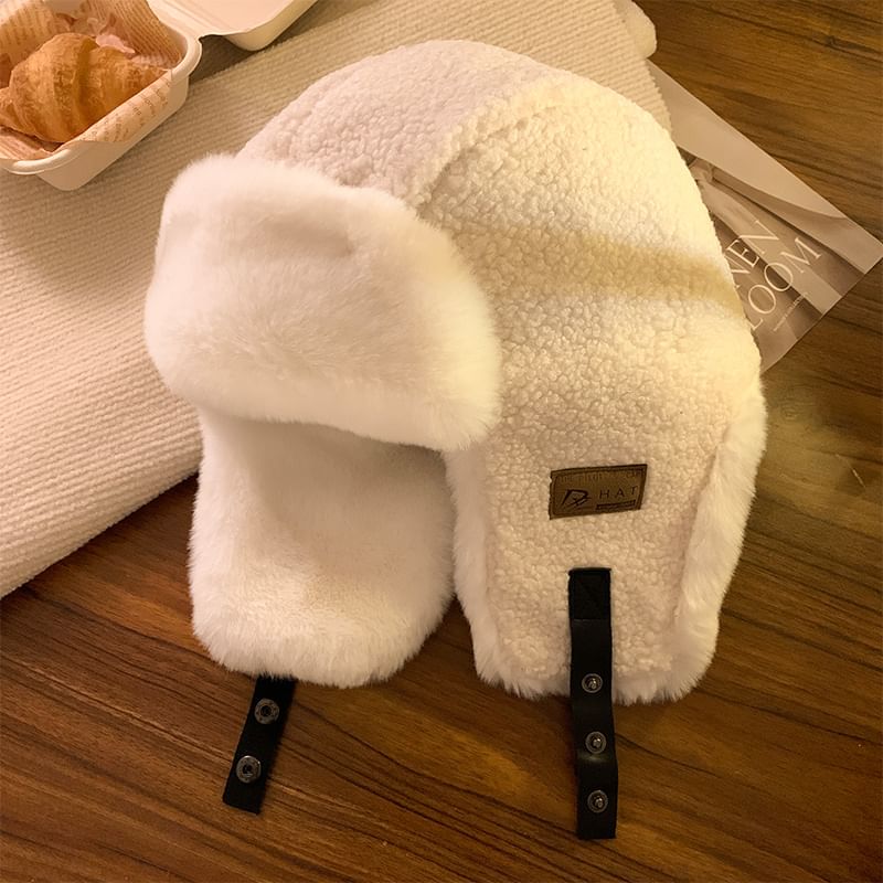 Plain Fleece Trapper Hat