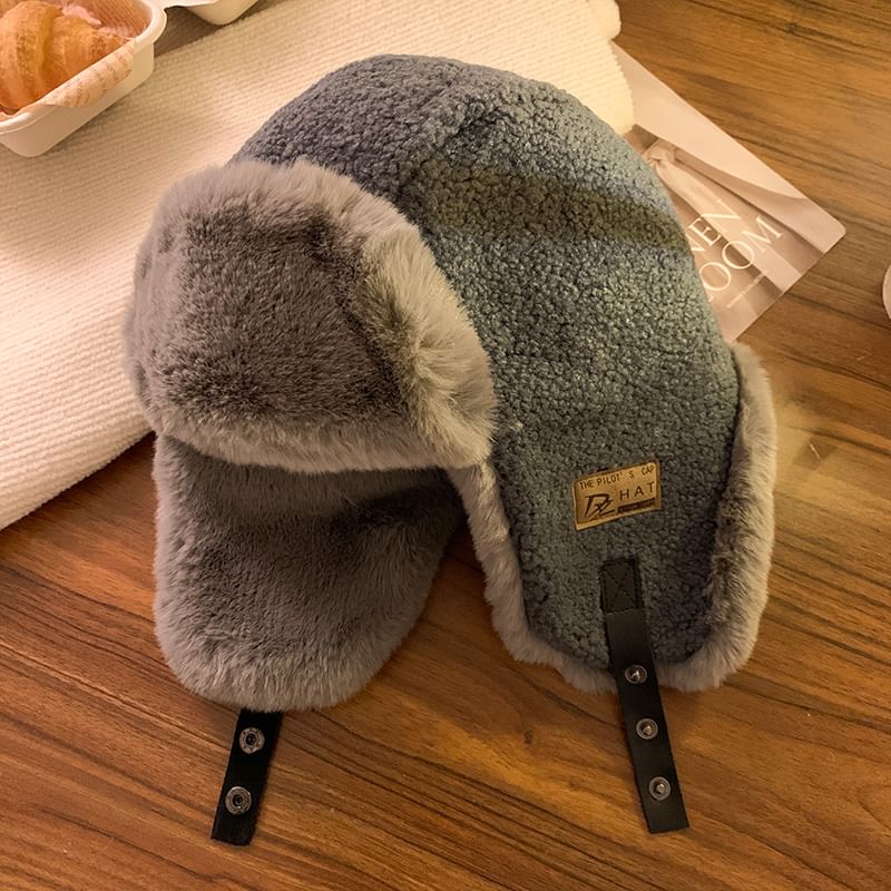 Plain Fleece Trapper Hat