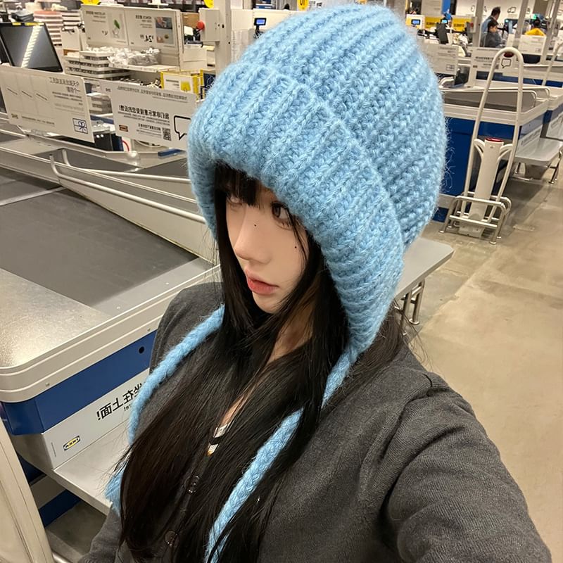 Plain Hat Knit Bonnet