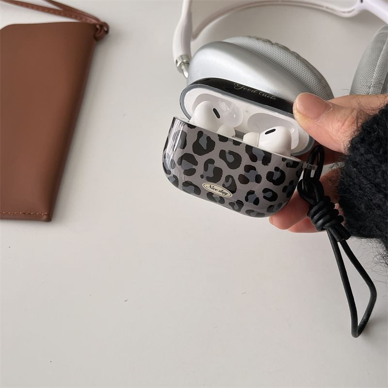 Skin AirPods Print Earphone Leopard / Case Pro