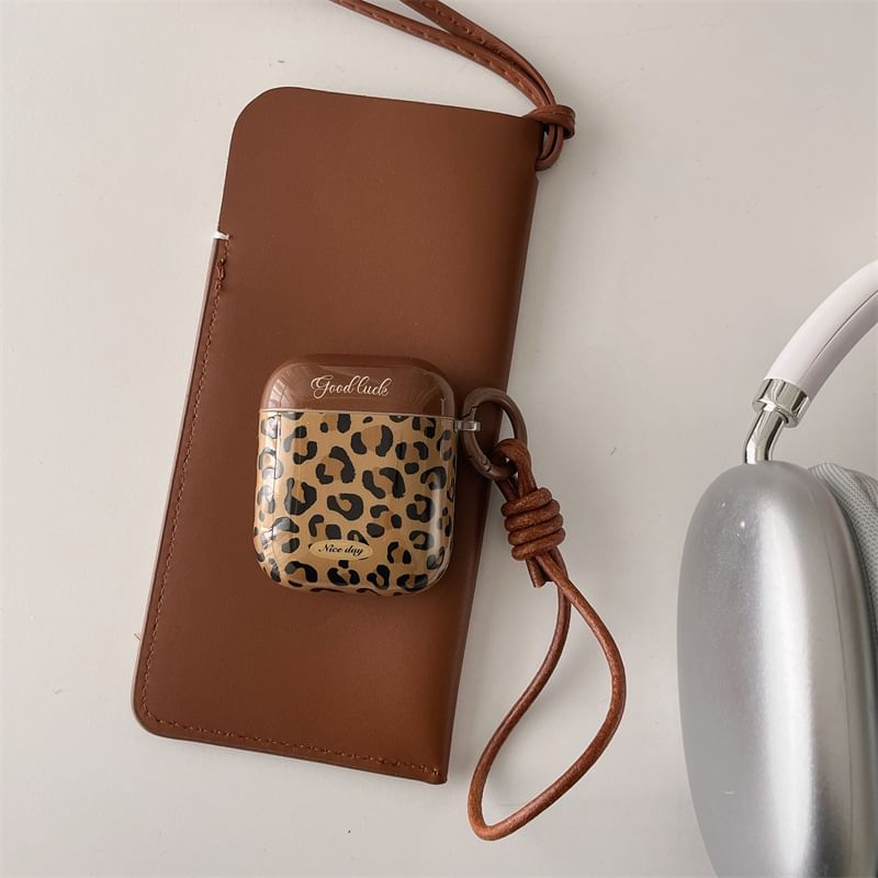 Skin AirPods Print Earphone Leopard / Case Pro