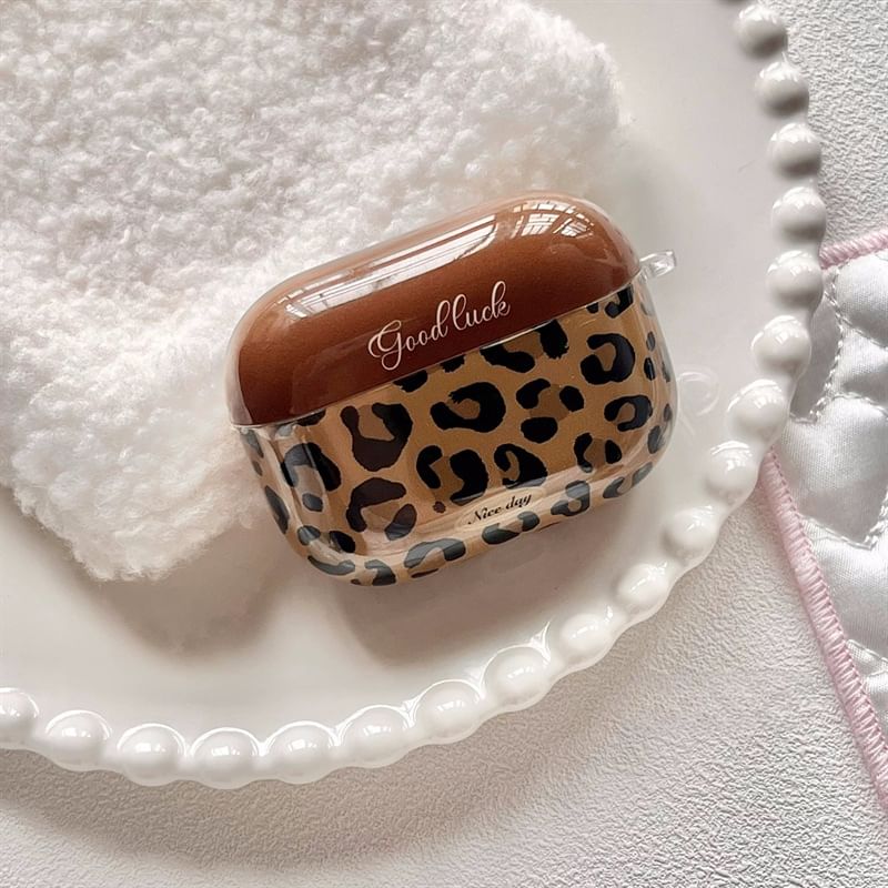 Skin AirPods Print Earphone Leopard / Case Pro