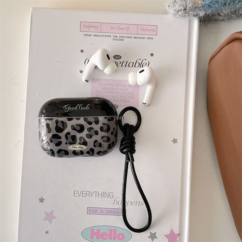 Skin AirPods Print Earphone Leopard / Case Pro
