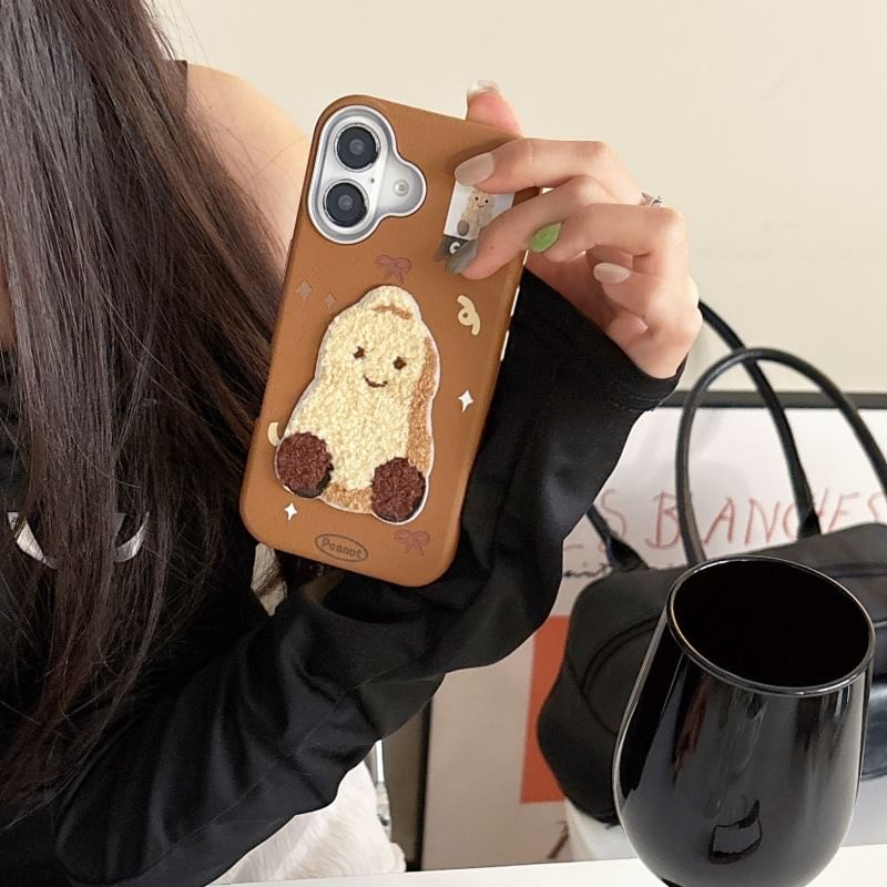 Phone Peanut Embroidered Case