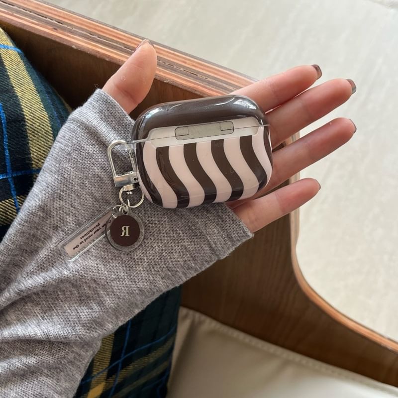 Set Charm AirPods Wavy / Case Skin Earphone Pro