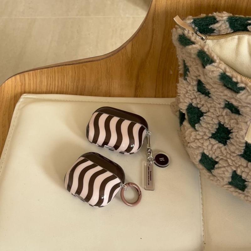 Set Charm AirPods Wavy / Case Skin Earphone Pro