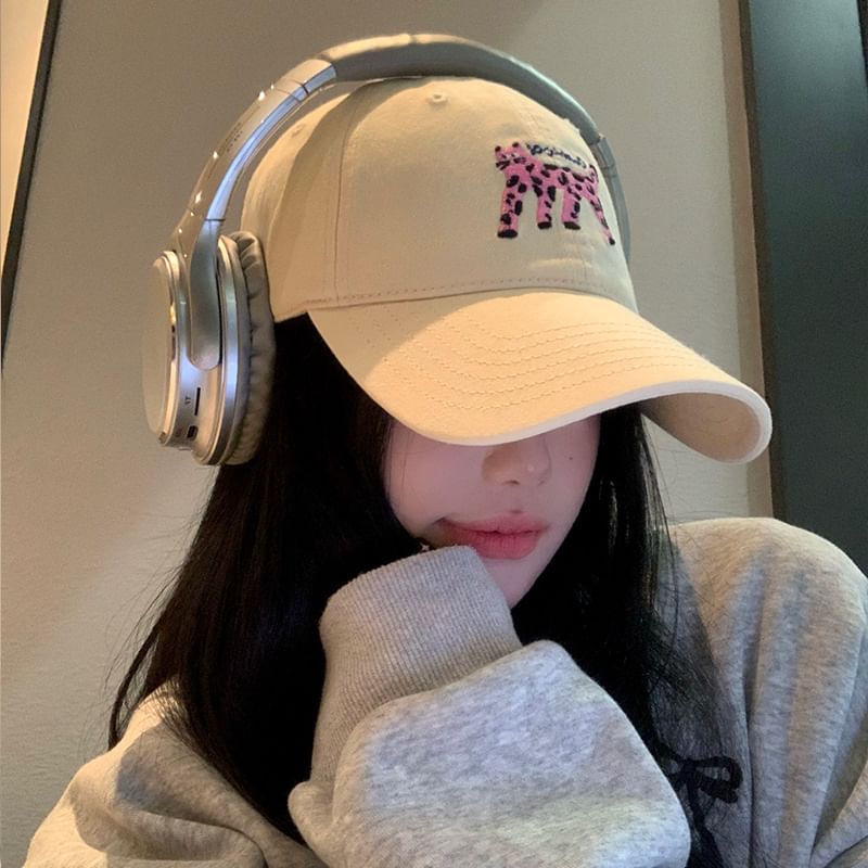 Cap Embroidered Cat Baseball