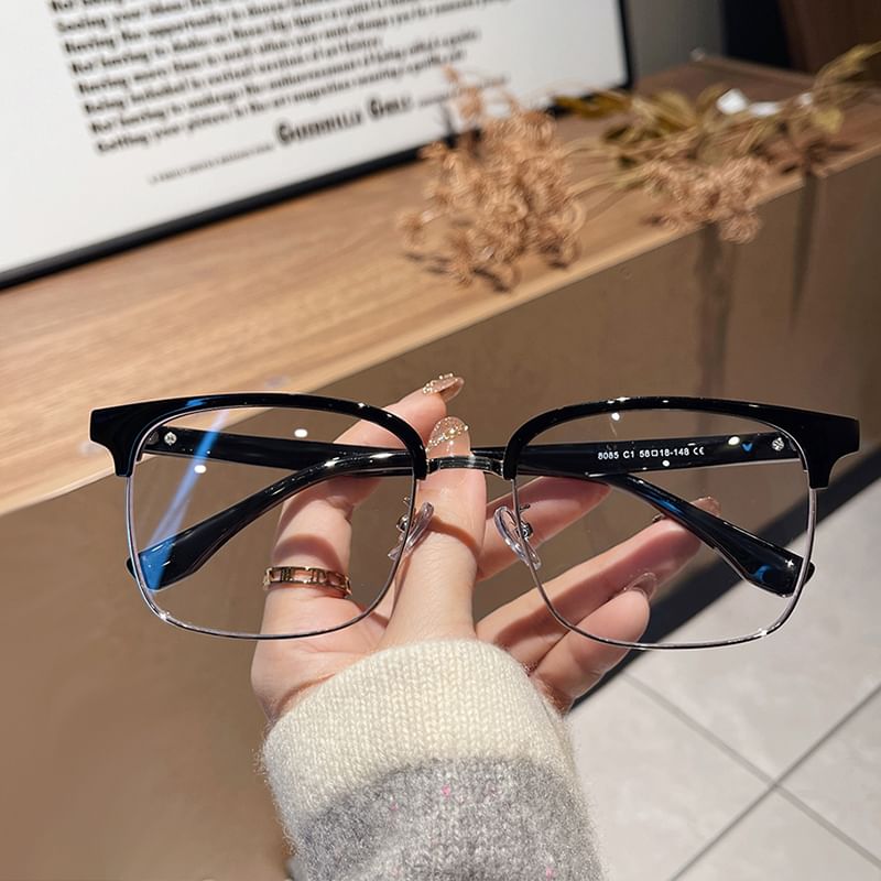 Blue Glasses Blocking Light Square