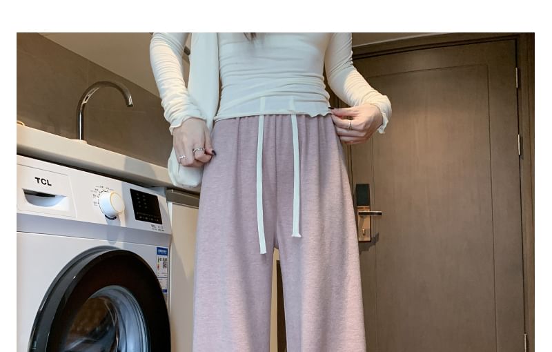 Designs) Leg Wide Pants High Plain Rise (Various