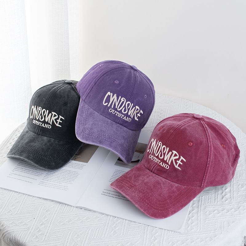 Lettering Cap Washed