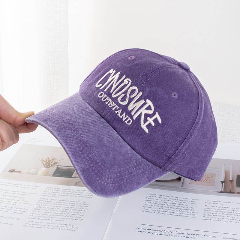 Lettering Cap Washed