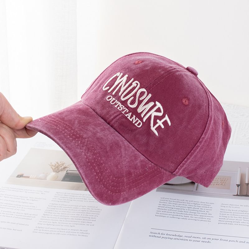 Lettering Cap Washed
