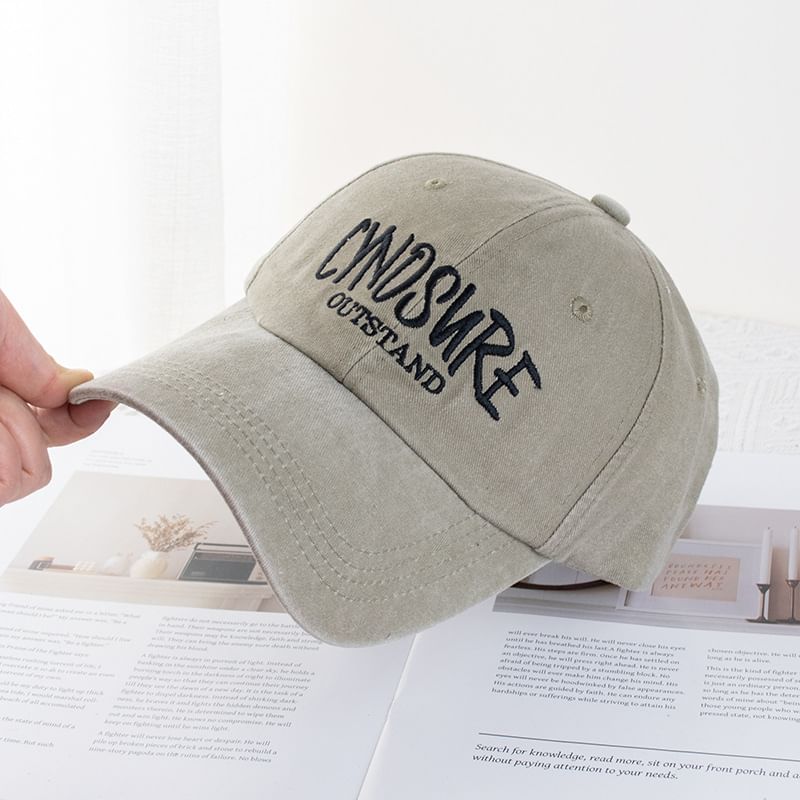 Lettering Cap Washed