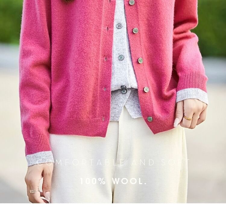 Mock Two-Piece Collared Cardigan
