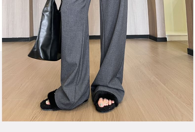 Suit Fit Plain Pants Loose (Various Designs) Rise High