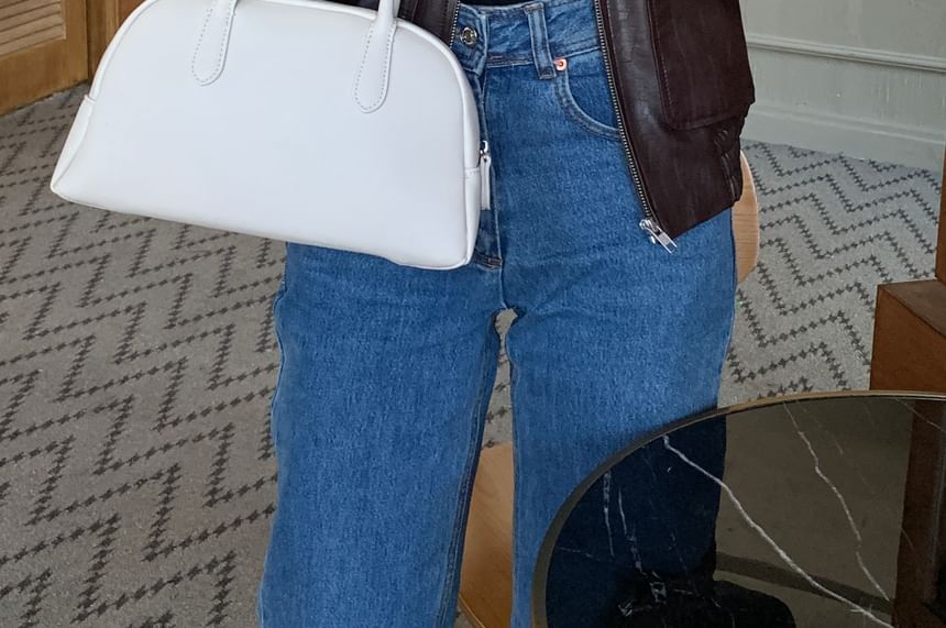 Fluffy Faux Trim Gloves Suede Plain