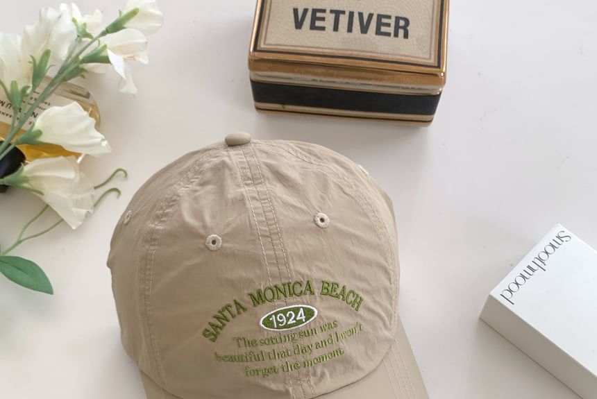 Baseball Embroidered Cap Letter