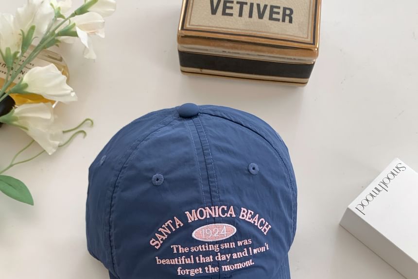 Baseball Embroidered Cap Letter