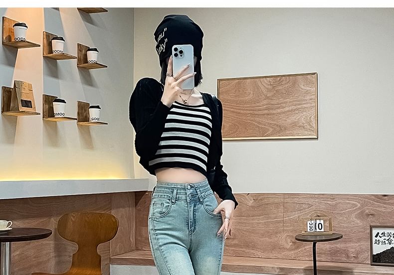 Designs) Bootcut (Various High Waist Jeans Washed Fringed