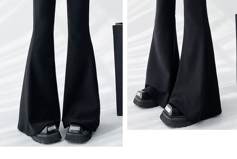 High Flared Waist Dress Plain (Various Designs) Pants