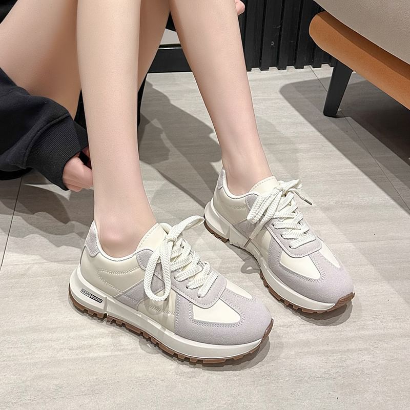 Panel Sneakers Platform