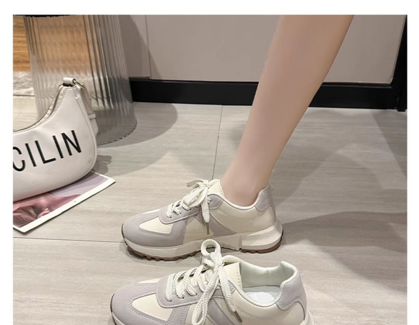 Panel Sneakers Platform
