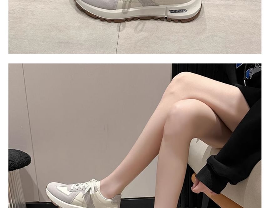 Panel Sneakers Platform