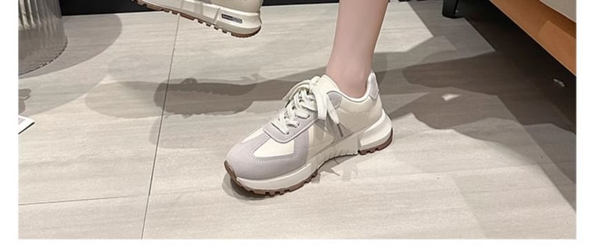 Panel Sneakers Platform