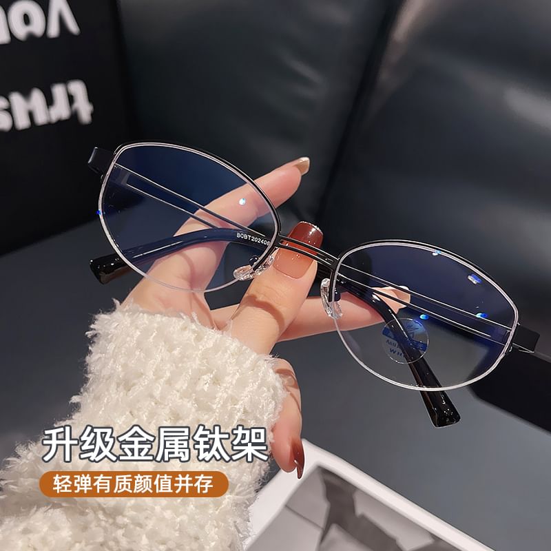 Glasses Frame Round Half