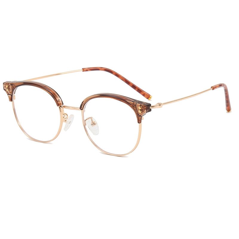Frame Thin Eyeglasses Round