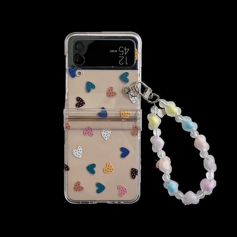 Floral / Heart Phone Case / Charm / Strap / Set