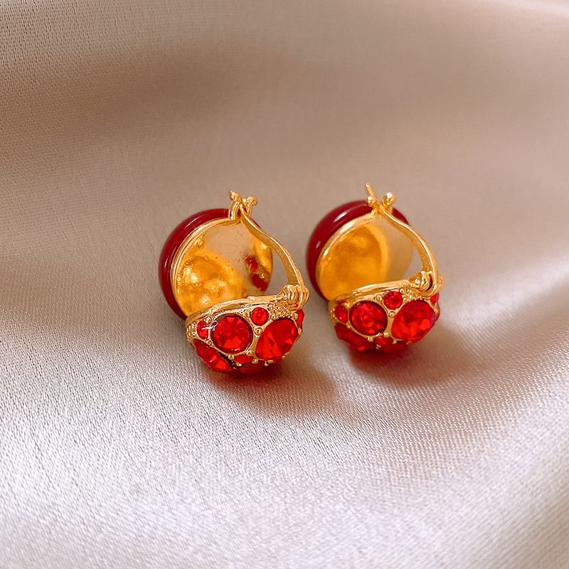 Drop Hook Earring Huggie / Ear Stud