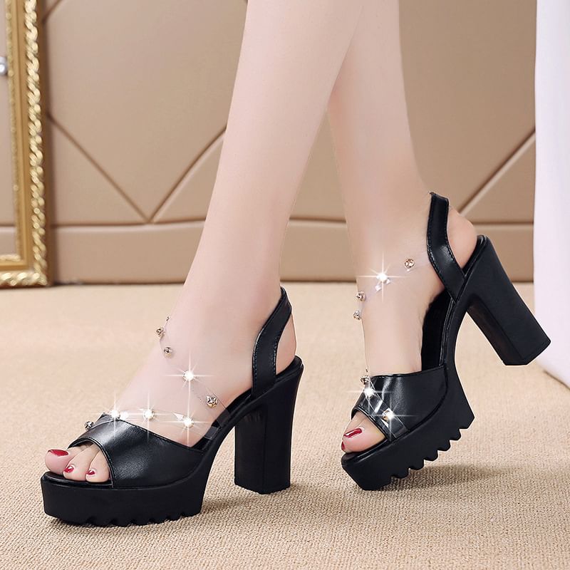 Heel Platform Sandals Chunky