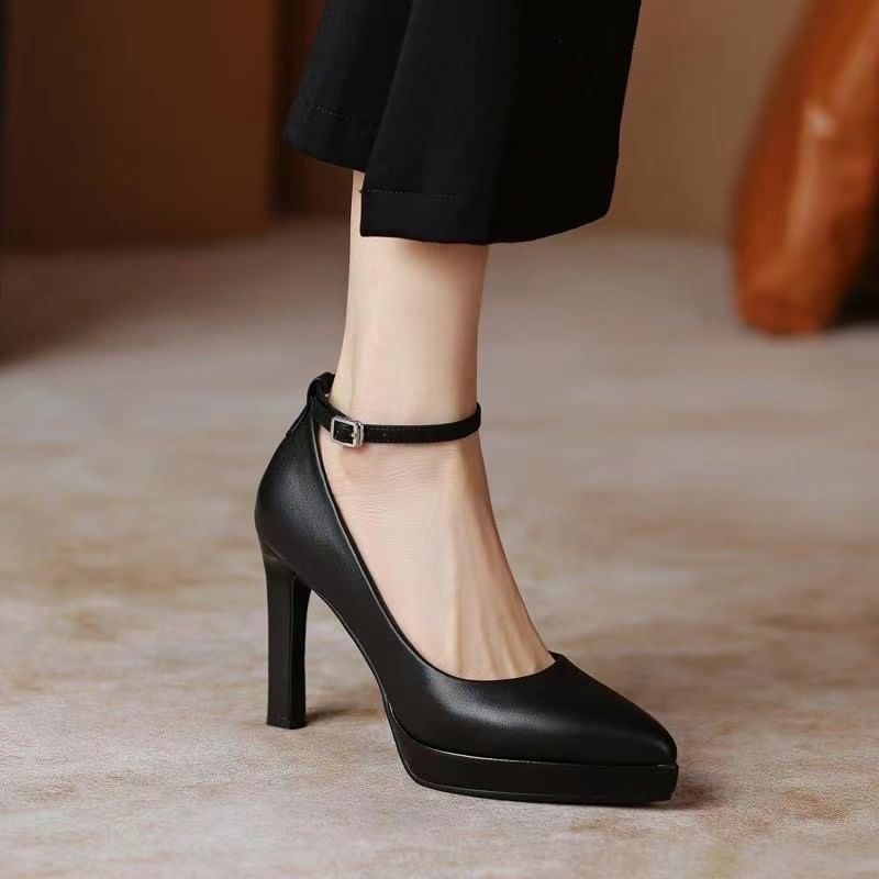 Ankle Strap Pointy Stiletto Heel Sandals Platform