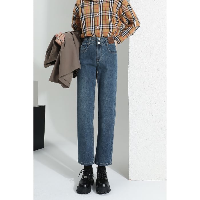 Designs) Jeans High Leg Straight (Various Waist Washed