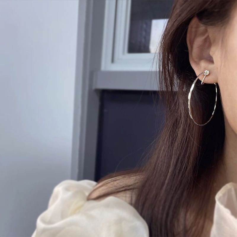 Clip / On Open Hoop Earring