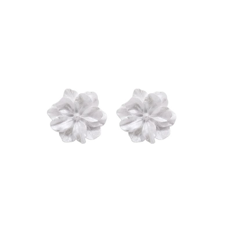 On / Clip Flower Stud Earring