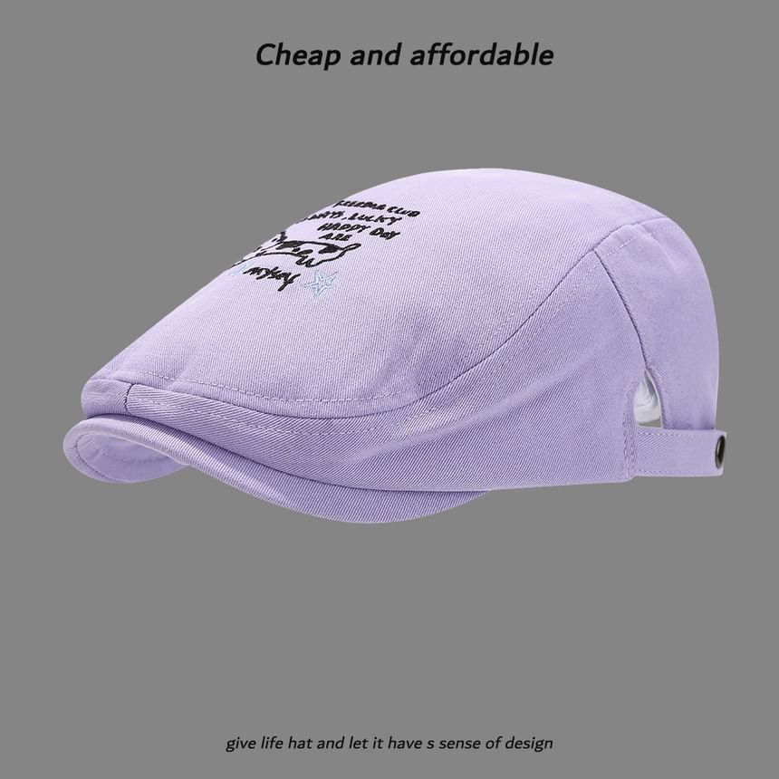 Newsboy Embroidery Cartoon Hat
