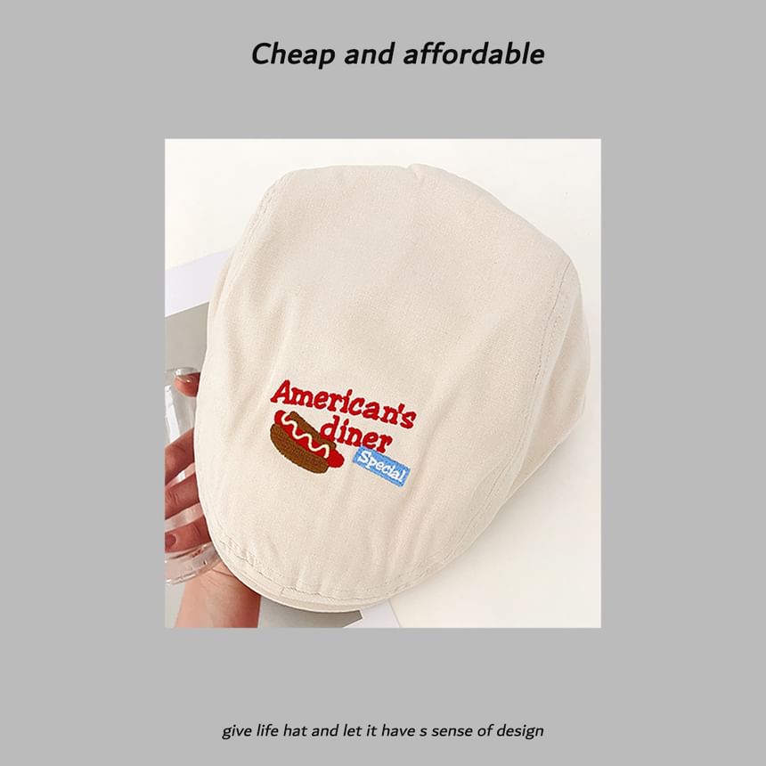 Embroidery Newsboy Cartoon Hat