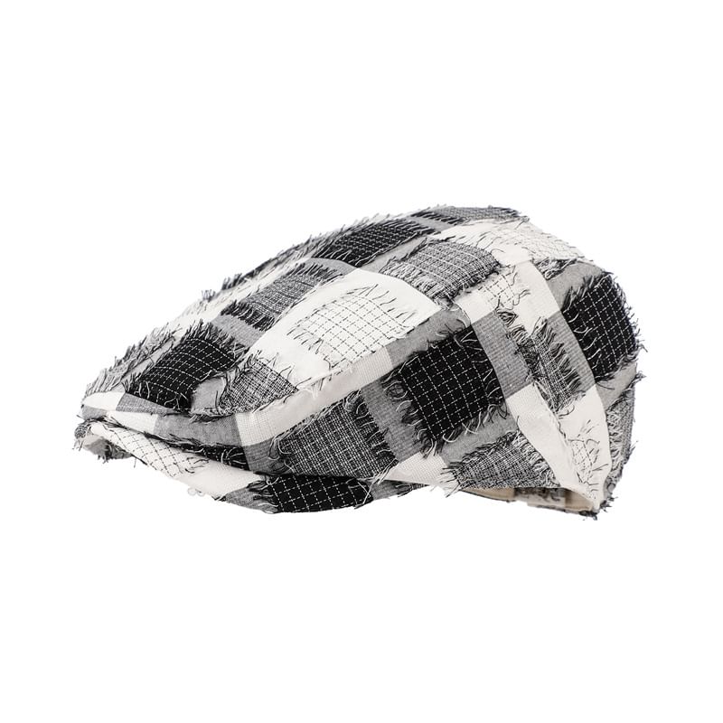 Patchwork Bucket Distressed Hat