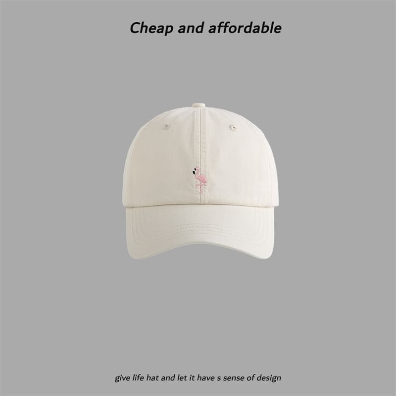 Flamingo Cap Baseball Embroidered