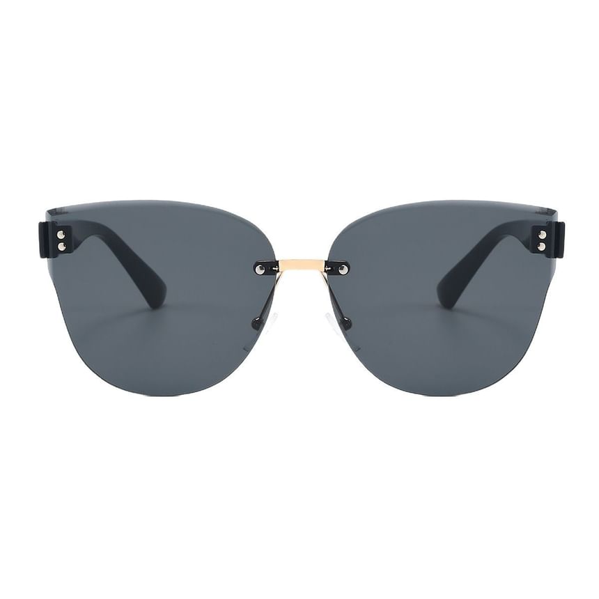Rimless Sunglasses Oval