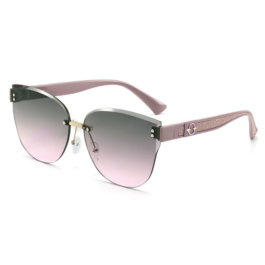 Rimless Sunglasses Oval