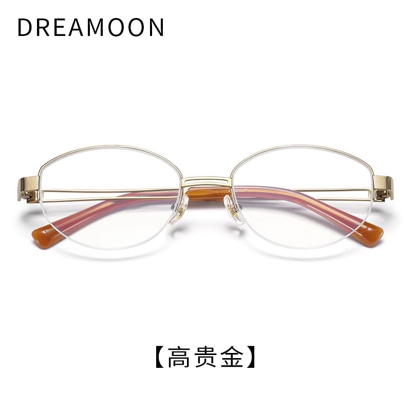 Glasses Blue Oval Light Blocking