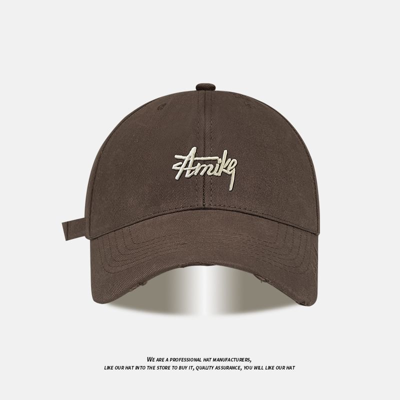 Baseball Distressed Cap Lettering Embroidered