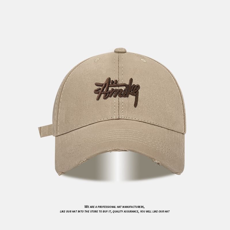 Baseball Distressed Cap Lettering Embroidered