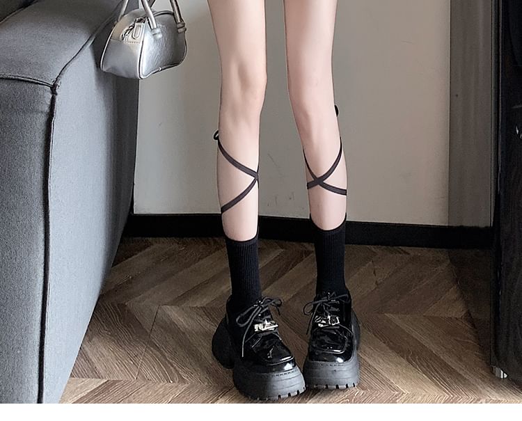 Mini Skort Slit Waist High Plain