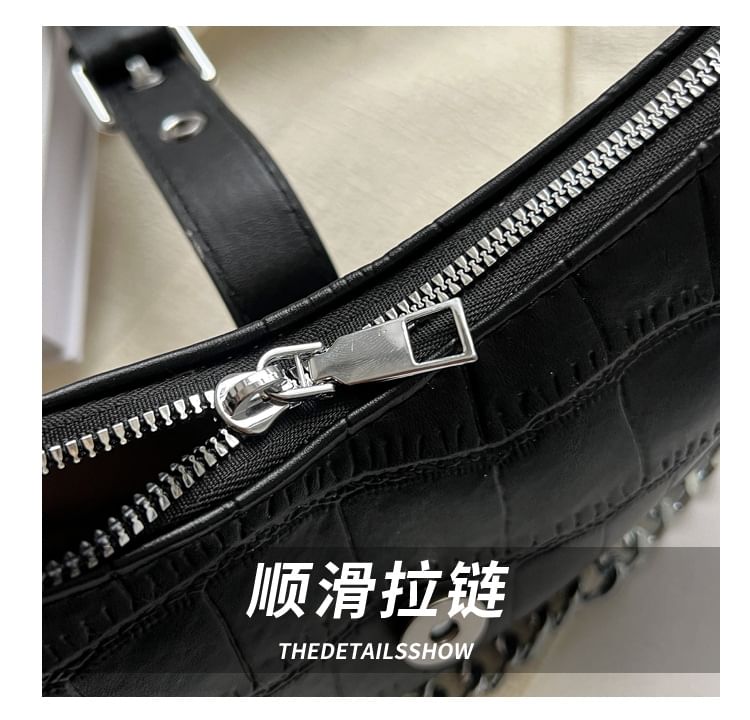 Print Bag Buckled Hobo Animal